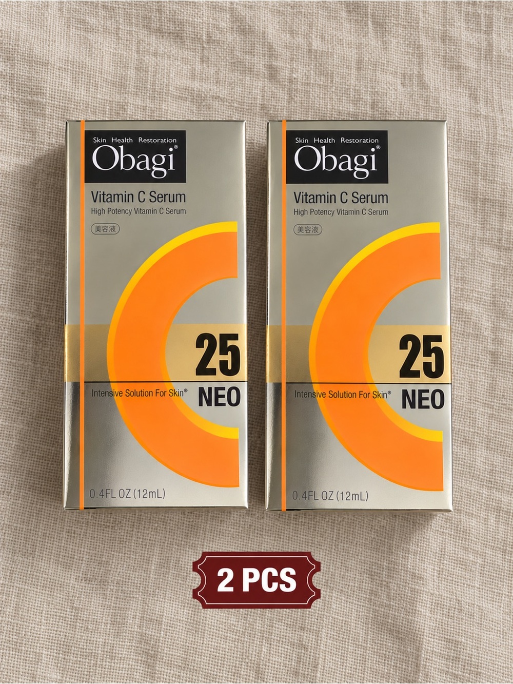 Obagi Vitamin C Serum 25 NEO - Orange and Silver Packaging (2 Pack)